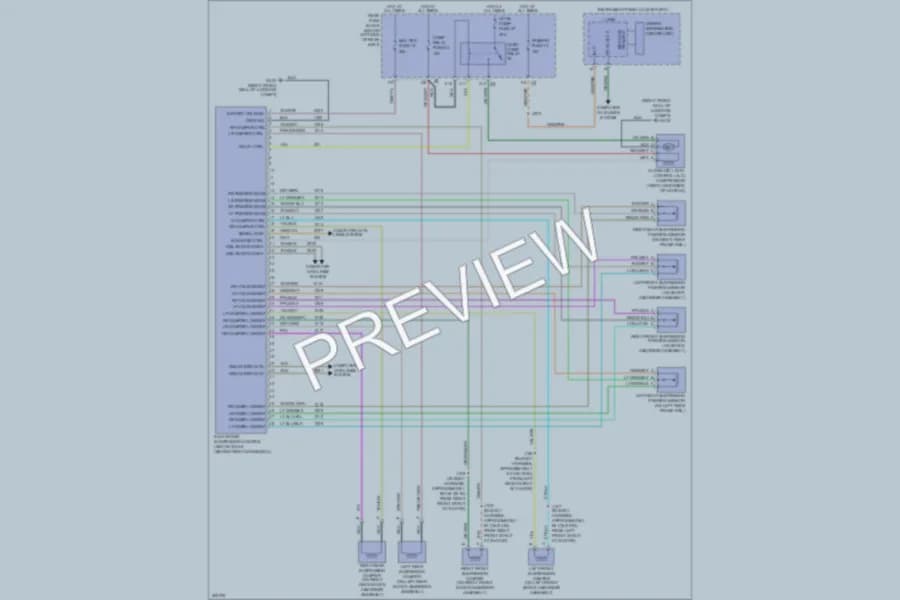2011 Buick Lucerne Electronic Suspension wiring diagram preview