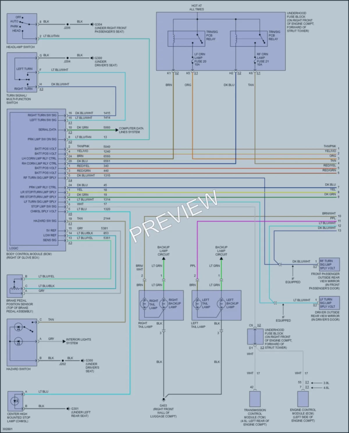 2011 Buick Lucerne Exterior Lights wiring diagram preview