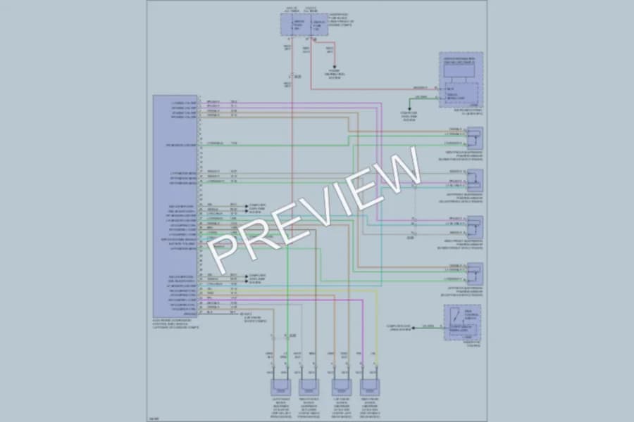 2011 Cadillac CTSV Electronic Suspension wiring diagram preview