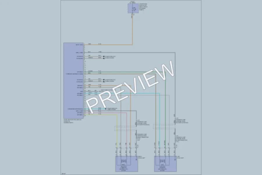 2011 Cadillac CTSV Headlights wiring diagram preview