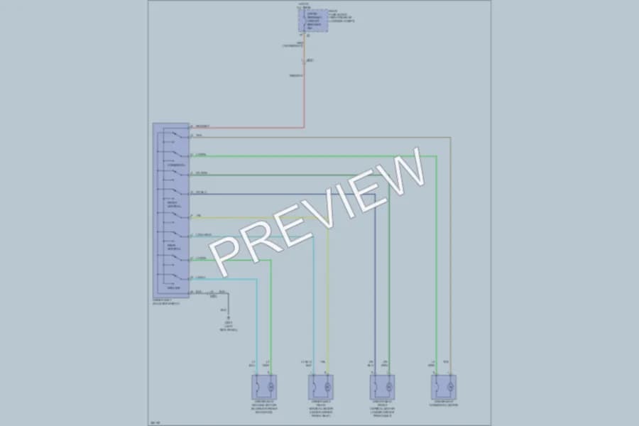 2011 Cadillac CTSV Power Seats wiring diagram preview