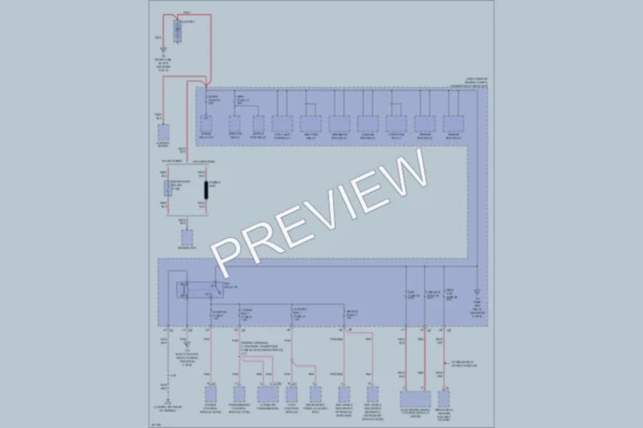 2011 Cadillac DTS Power Distribution wiring diagram preview