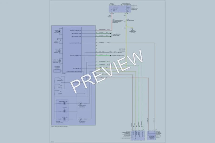 2011 Cadillac DTS Power Mirrors wiring diagram preview