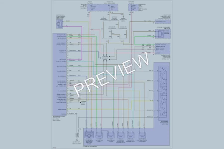 2011 Cadillac DTS Transmission wiring diagram preview