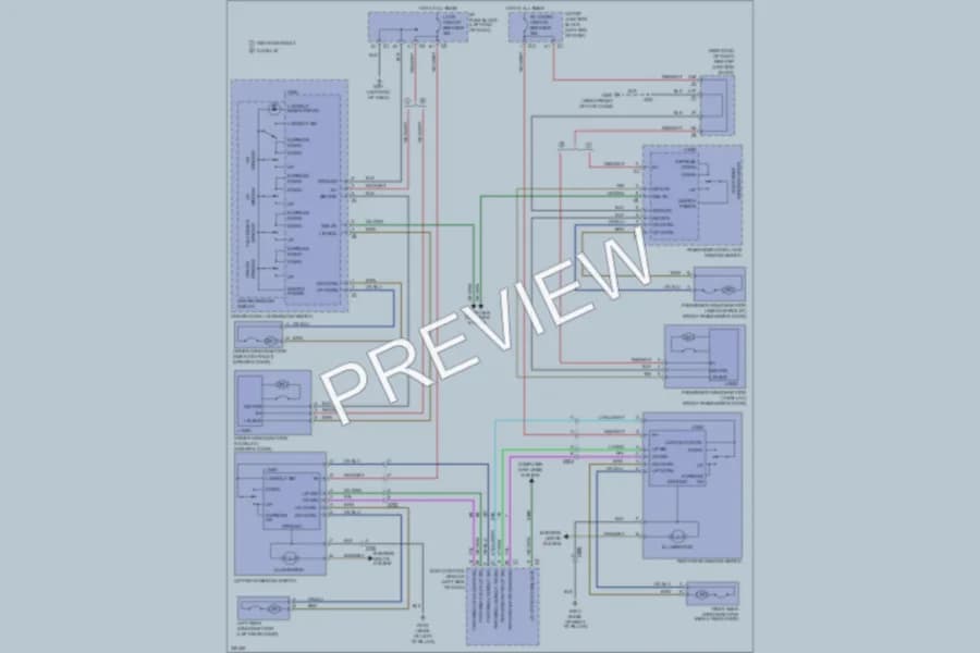 2011 Cadillac Escalade Power Windows wiring diagram preview