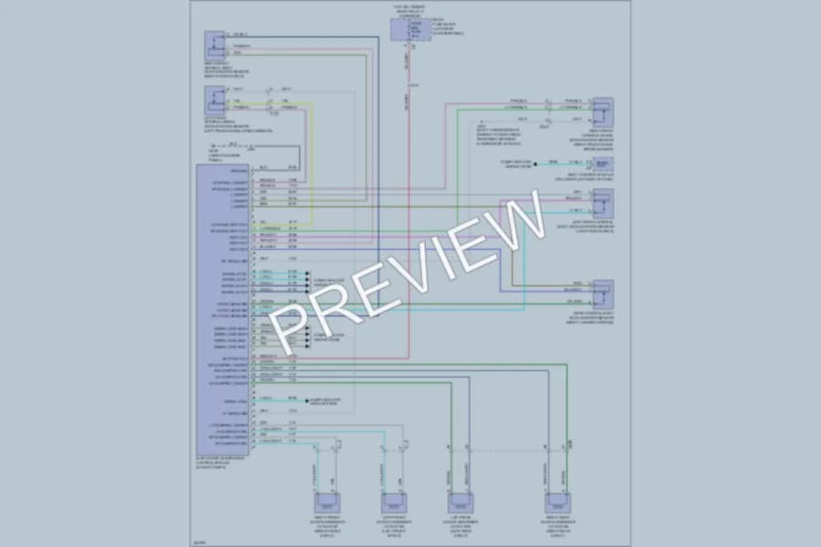2011 Cadillac SRX Electronic Suspension wiring diagram preview