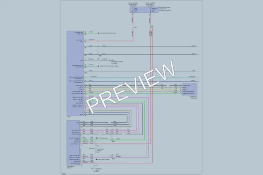 2011 Cadillac SRX Navigation wiring diagram preview