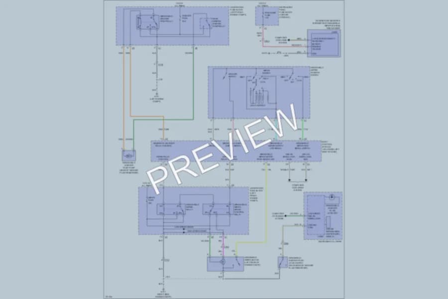 2011 Cadillac SRX Wiper Washer wiring diagram preview