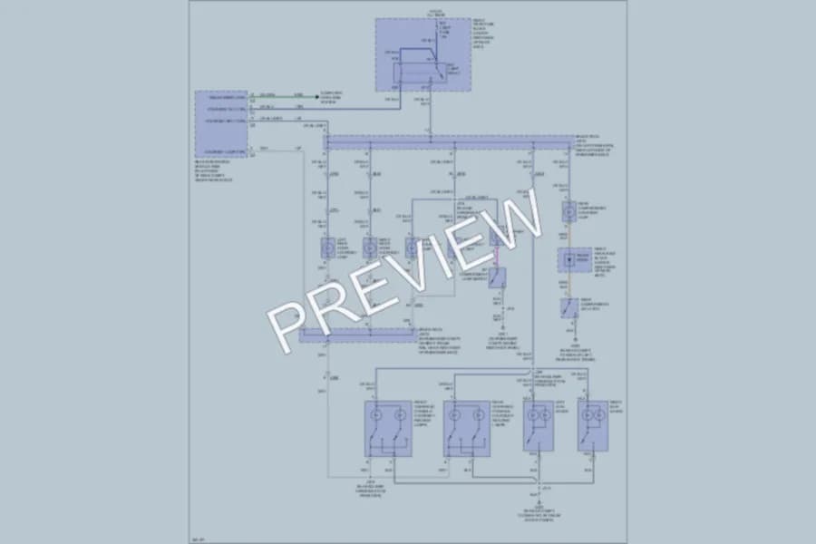 2011 Cadillac STS Interior Lights wiring diagram preview