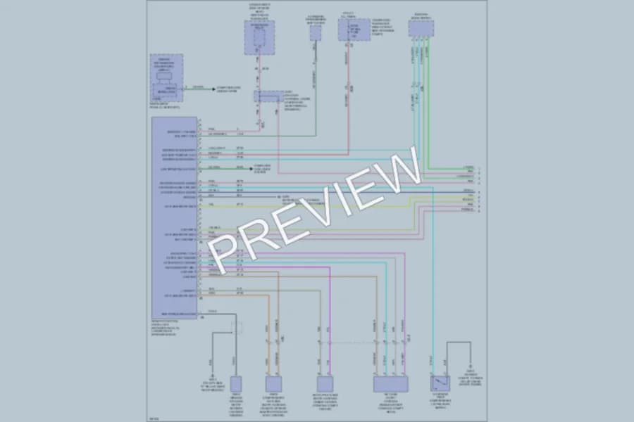 2011 Cadillac STS Power Door Locks wiring diagram preview