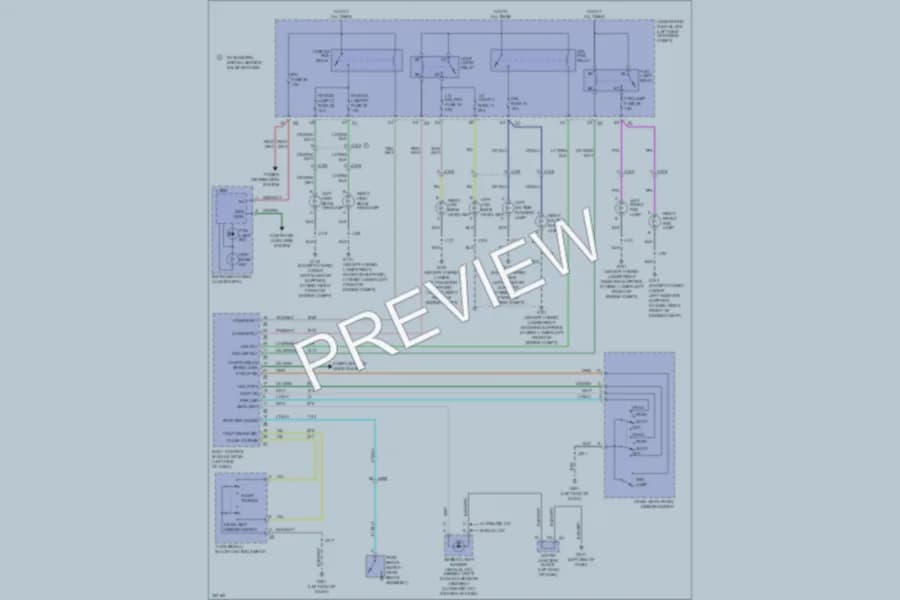 2011 Chevrolet Avalanche Headlights wiring diagram preview