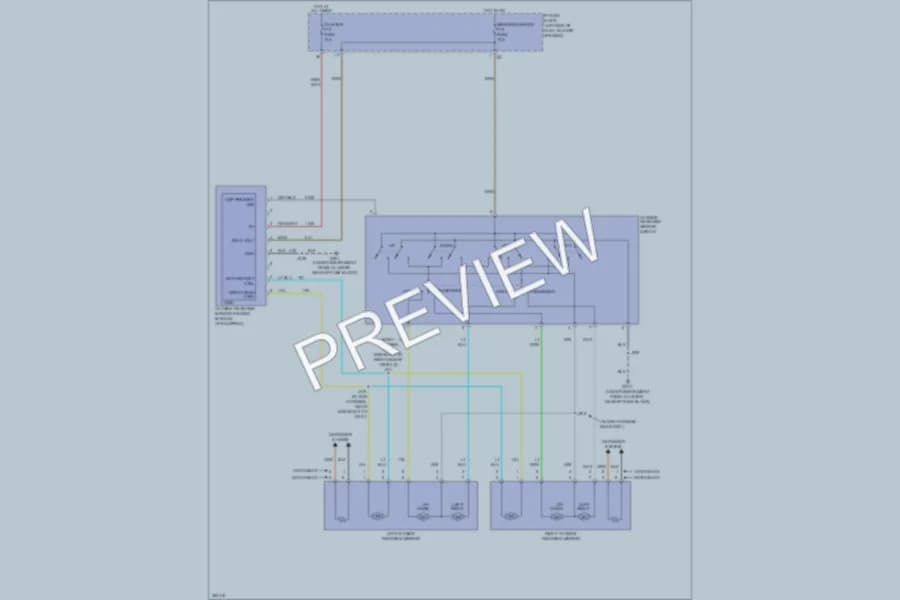 2011 Chevrolet Aveo Power Mirrors wiring diagram preview