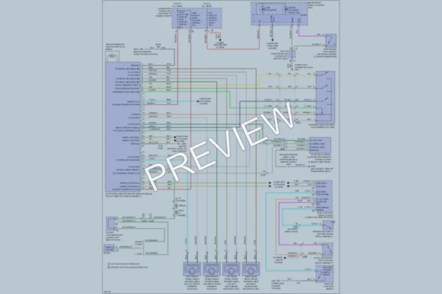 2011 Chevrolet 1500 Anti Lock Brakes wiring diagram preview with protected circuit layout