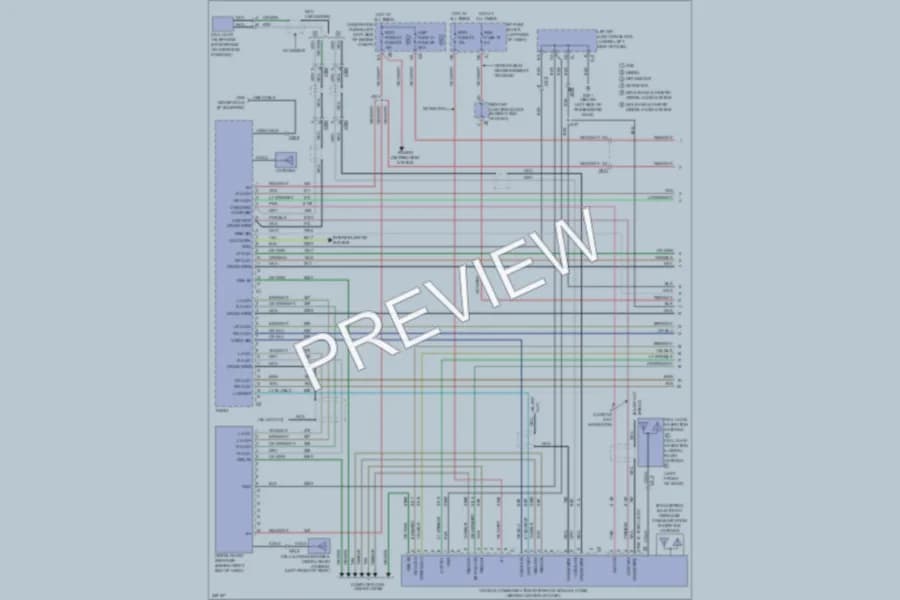 2011 Chevrolet 1500 Navigation wiring diagram preview with protected circuit layout