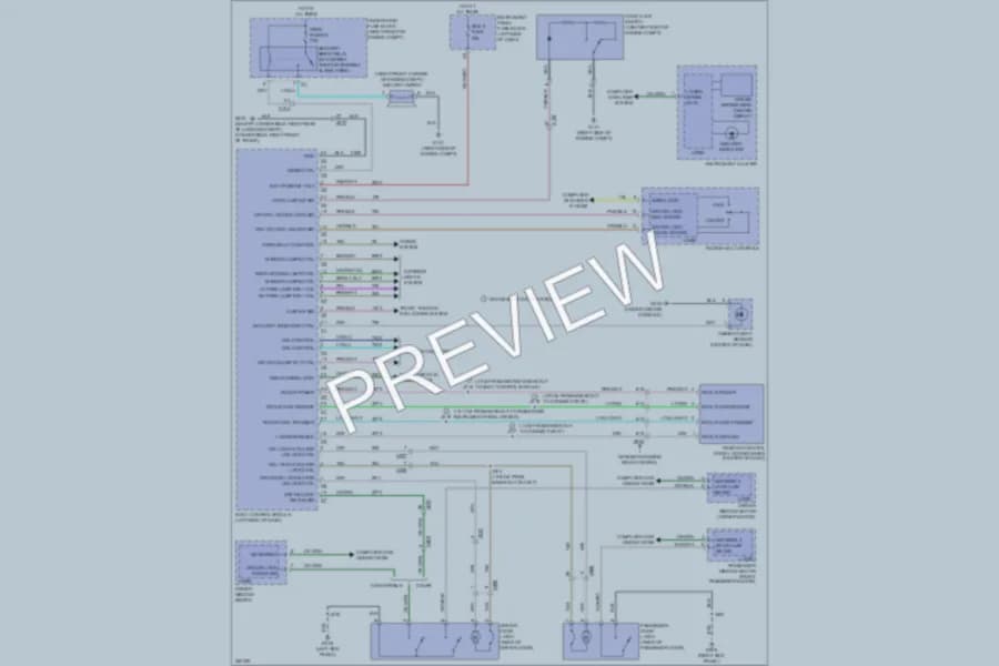 2011 Chevrolet Camaro Power Door Locks wiring diagram preview