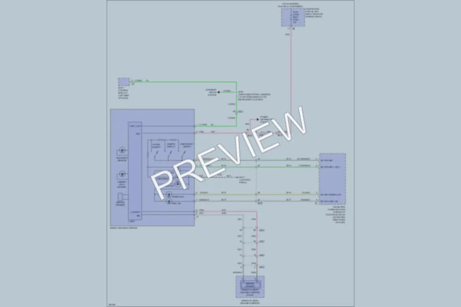 2011 Chevrolet Camaro Power Mirrors wiring diagram preview