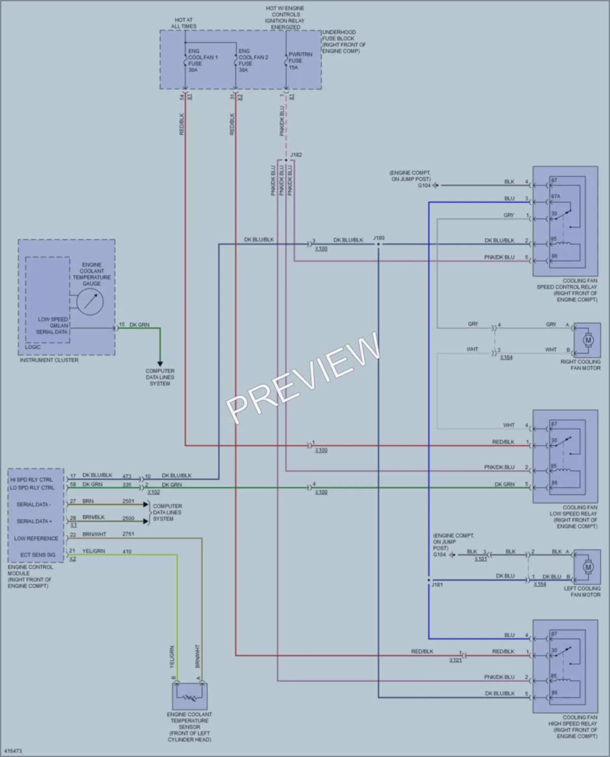 2011 Chevrolet CapricePPV Cooling Fan wiring diagram preview