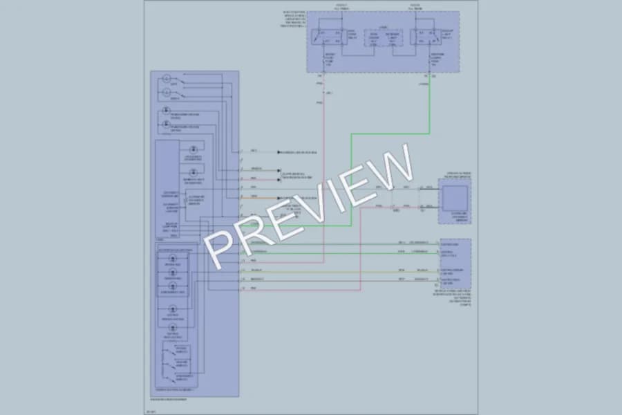 2011 Chevrolet Corvette Power Mirrors wiring diagram preview