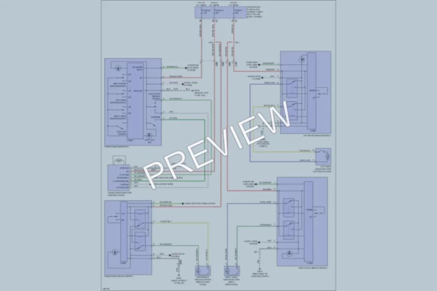 2011 Chevrolet Cruze Power Windows wiring diagram preview
