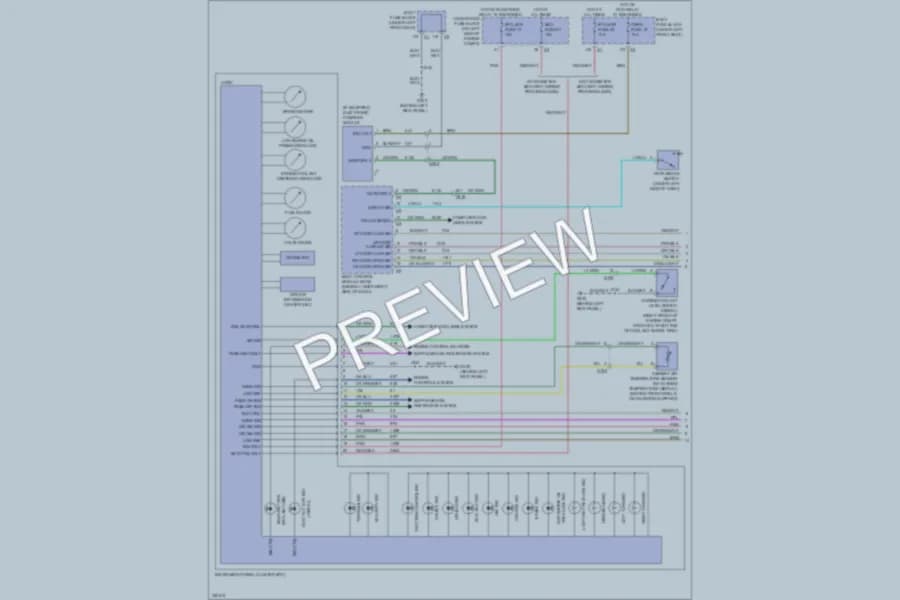 2011 Chevrolet G1500 Instrument Cluster wiring diagram preview with protected circuit layout