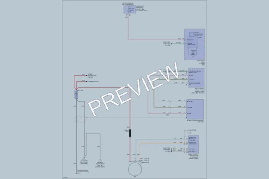 2011 Chevrolet G2500 Starting Charging wiring diagram preview with protected circuit layout