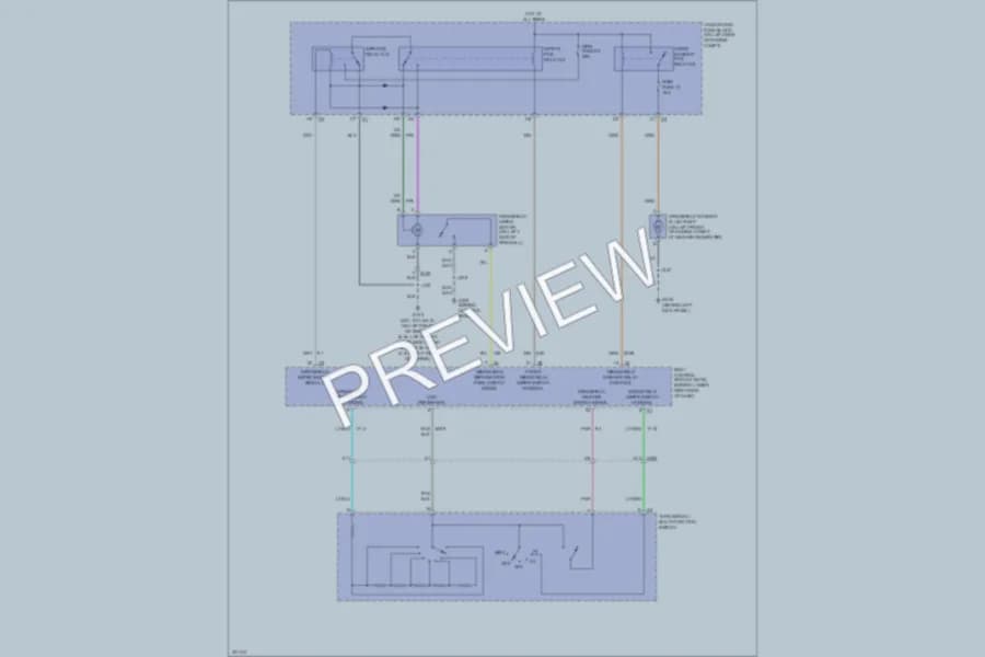 2011 Chevrolet G2500 Wiper Washer wiring diagram preview with protected circuit layout