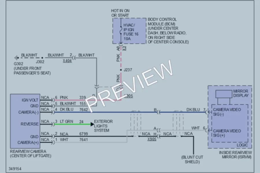 2011 Chevrolet HHR Navigation wiring diagram preview