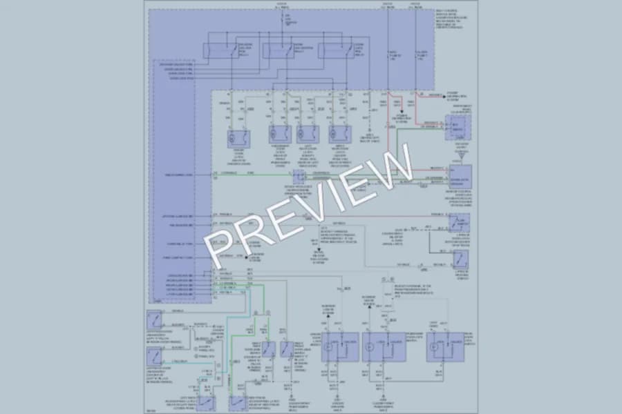 2011 Chevrolet HHR Power Door Locks wiring diagram preview