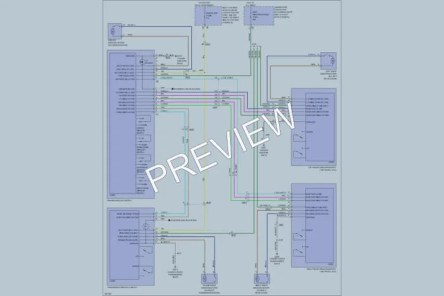 2011 Chevrolet HHR Power Windows wiring diagram preview