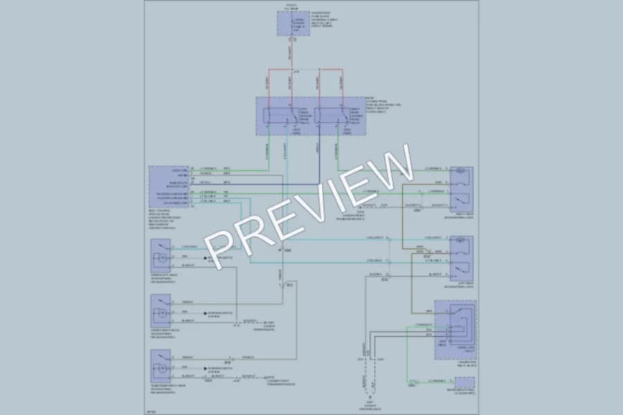 2011 Chevrolet HHR Trunk Tailgate Fuel Door wiring diagram preview