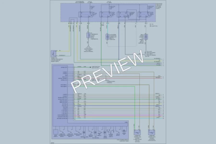 2011 Chevrolet Malibu Air Conditioning wiring diagram preview