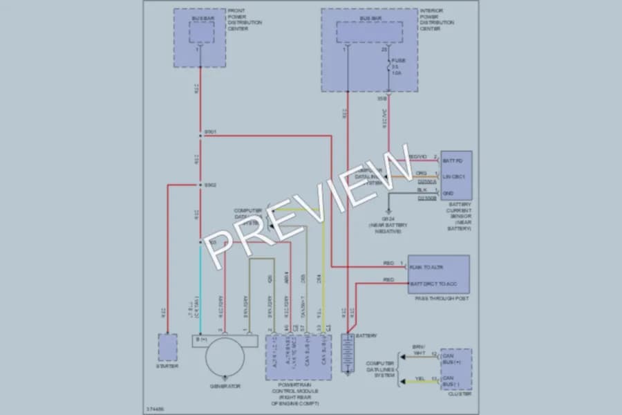 2011 Dodge Charger Starting Charging wiring diagram preview