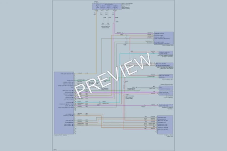 2011 Dodge Durango Trunk Tailgate Fuel Door wiring diagram preview