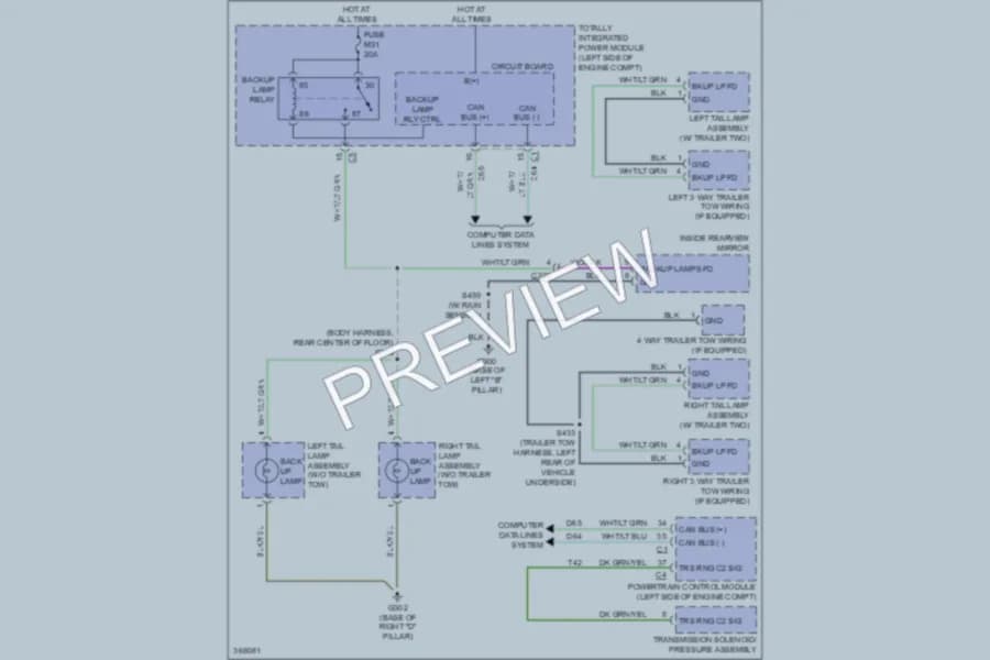 2011 Dodge GrandCaravan Exterior Lights wiring diagram preview