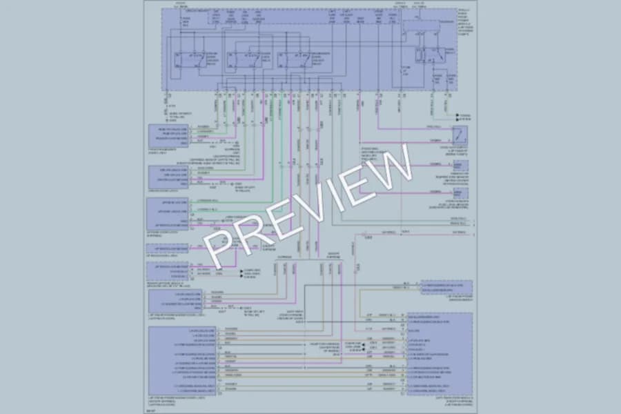 2011 Dodge GrandCaravan Power Door Locks wiring diagram preview