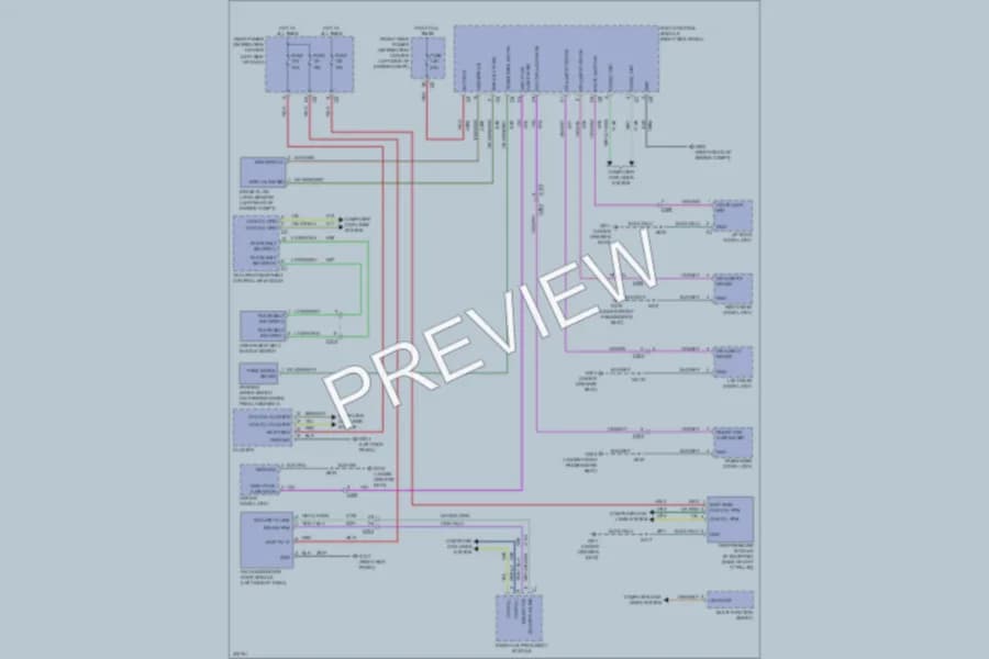 2011 Dodge Journey Warning Systems wiring diagram preview