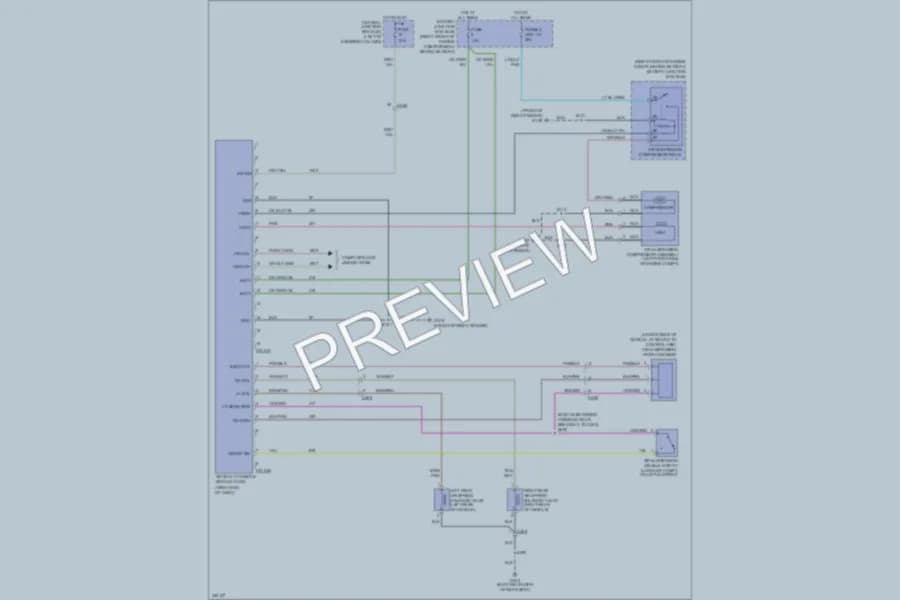 2011 Ford CrownVictoria Electronic Suspension wiring diagram preview