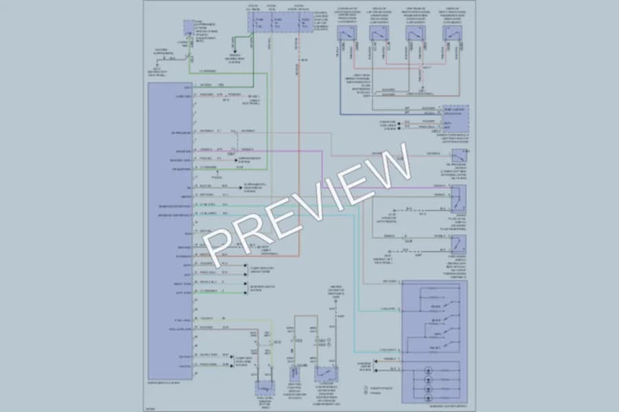 2011 Ford CrownVictoria Instrument Cluster wiring diagram preview