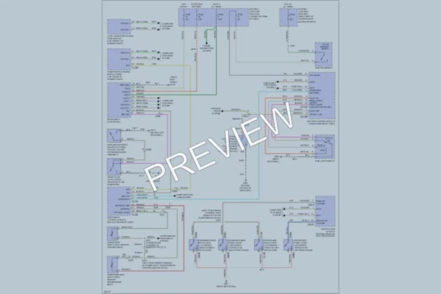 2011 Ford CrownVictoria Warning Systems wiring diagram preview