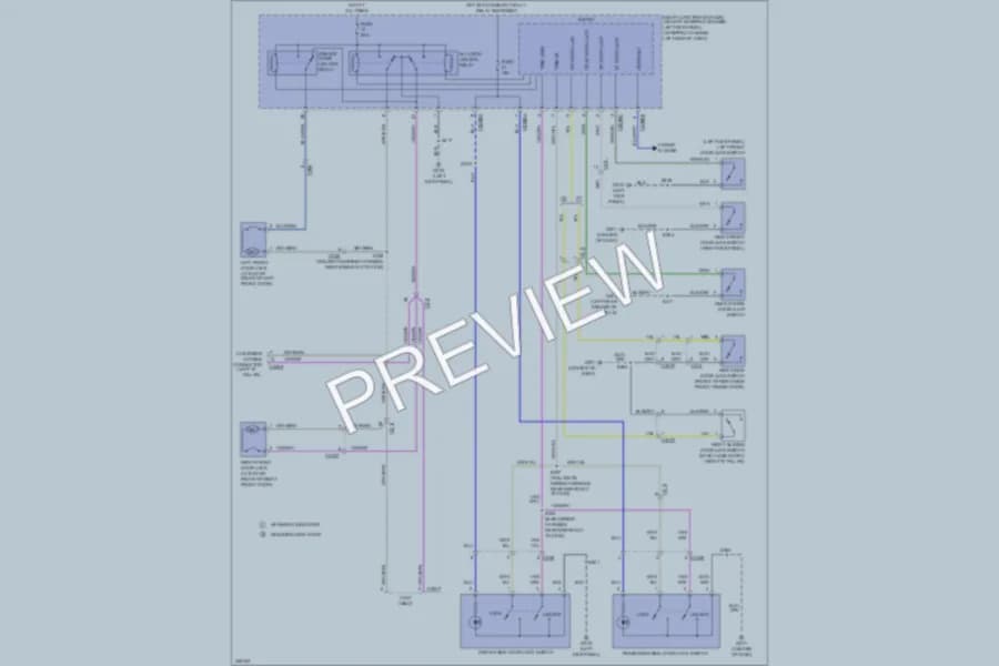 2011 Ford E250 Anti Theft wiring diagram preview with protected circuit layout