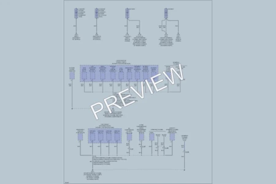 2011 Ford E250 Ground Distribution wiring diagram preview with protected circuit layout