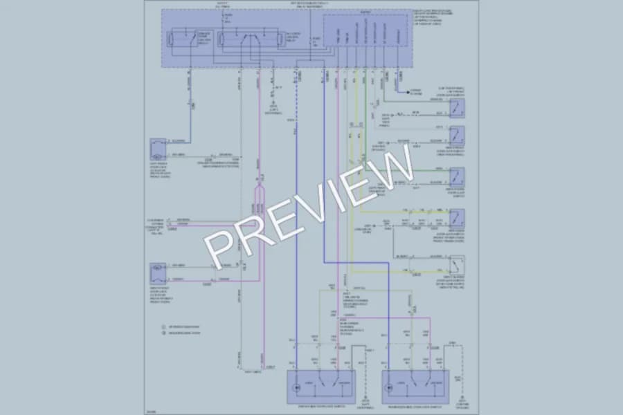 2011 Ford E450Econoline Power Door Locks wiring diagram preview