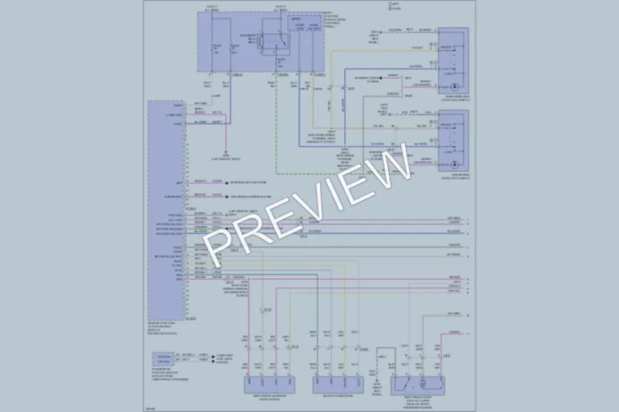 2011 Ford Edge Power Door Locks wiring diagram preview