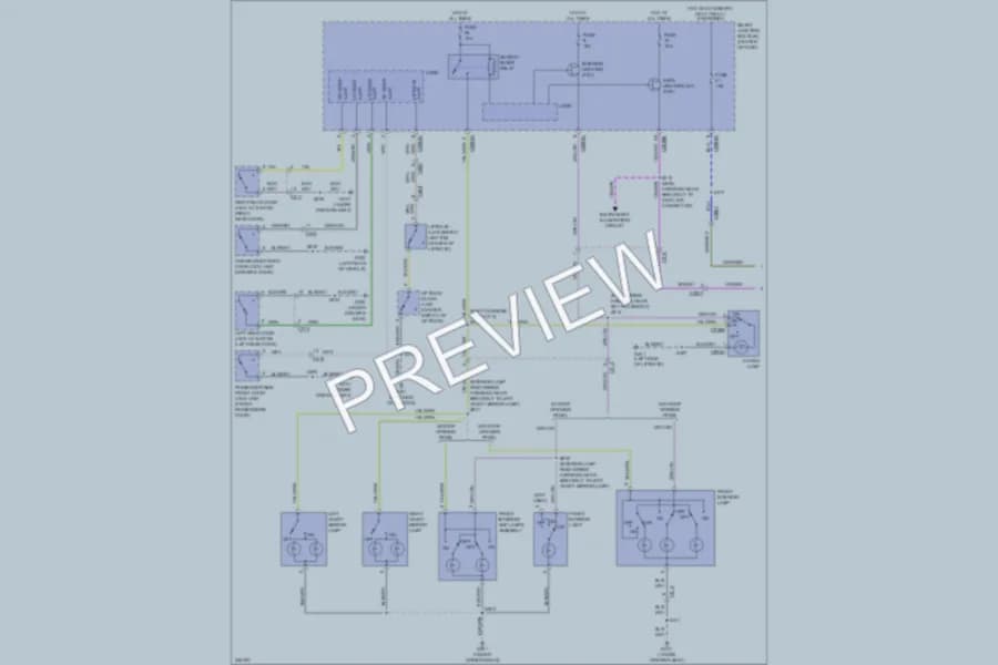 2011 Ford EscapeHybrid Interior Lights wiring diagram preview