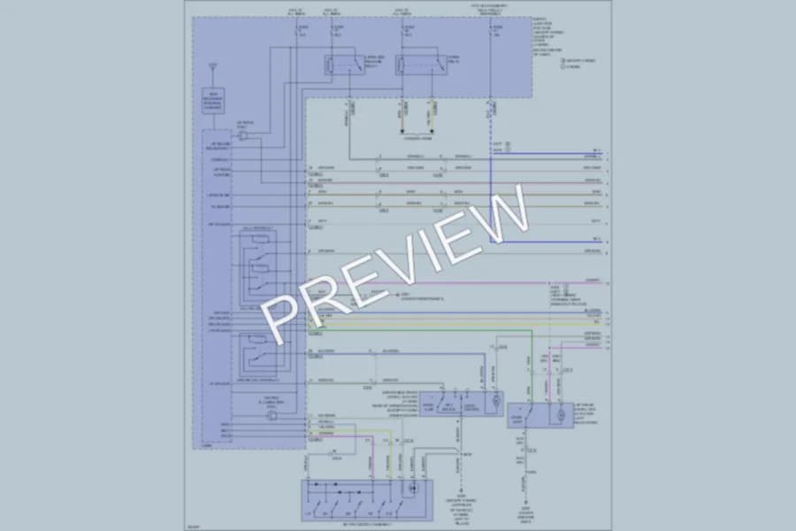 2011 Ford EscapeHybrid Power Door Locks wiring diagram preview
