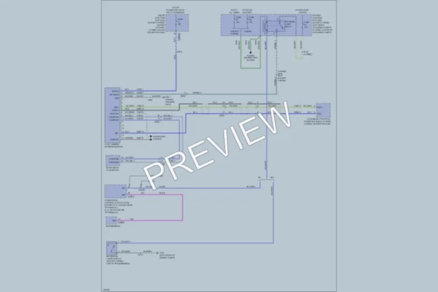 2011 Ford EscapeHybrid Power Mirrors wiring diagram preview