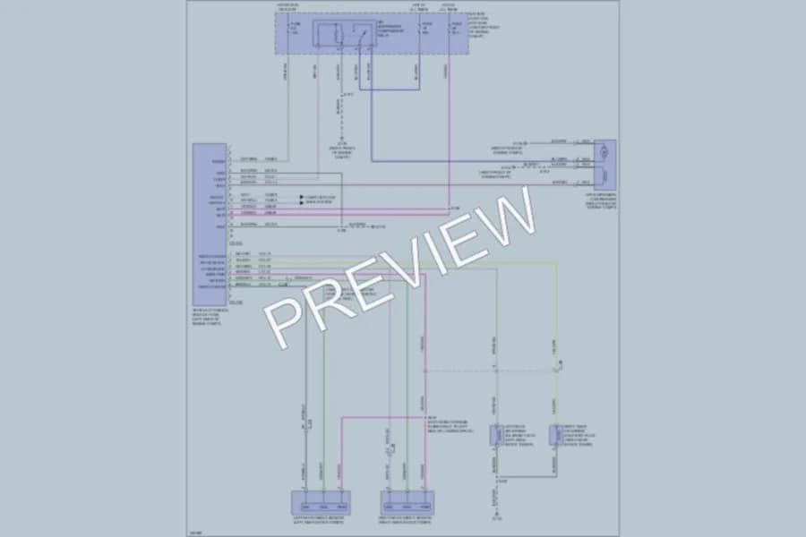 2011 Ford ExpeditionEL Electronic Suspension wiring diagram preview