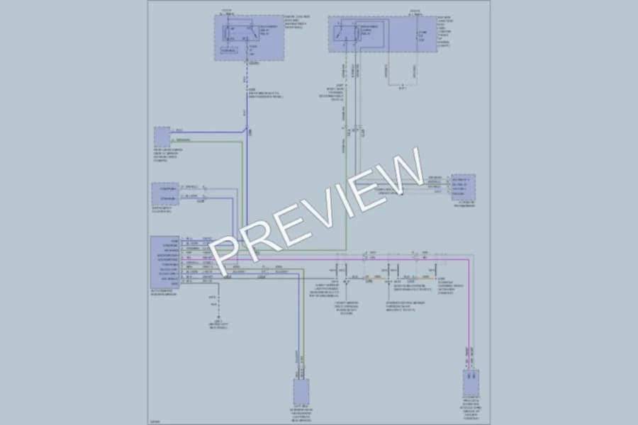 2011 Ford ExpeditionEL Power Mirrors wiring diagram preview