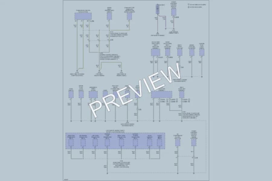 2011 Ford Explorer Ground Distribution wiring diagram preview