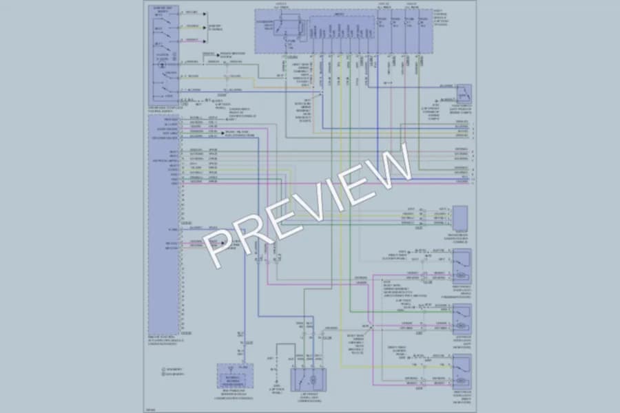 2011 Ford Explorer Power Door Locks wiring diagram preview